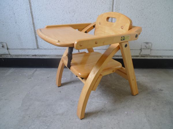 USED goods YAMATOYA( Yamato shop ) arch wooden low chair SKN-6709