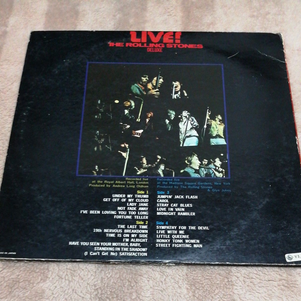 THE ROLLING STONES LIVE DELUXE  LPレコード  2枚組 1973年 キングレコード 再生確認済