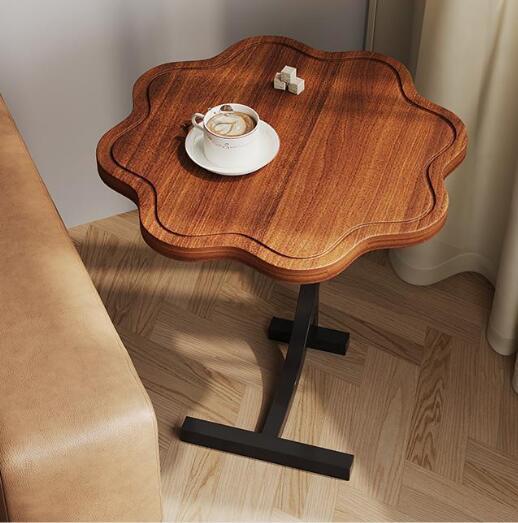 オリジナル高級花びら雲形サイドテーブル別荘ナイトテーブルリビング北欧木製 コーヒーテーブル 贅沢の画像3
