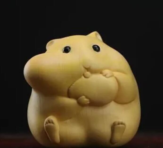 黄楊木彫の食いしん坊ハムスターを彫るの画像5
