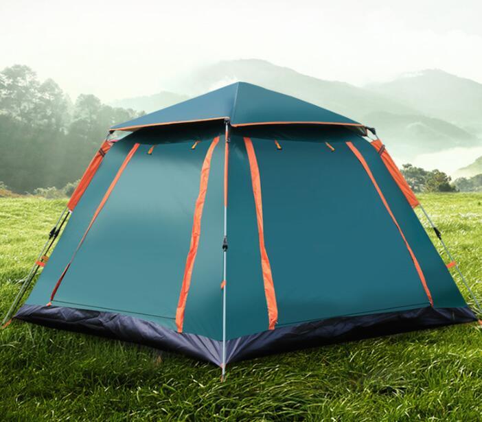 テント キャンプ用品 大型テント 4-5人用 ヤー アウトドア レジャー用品 ファミリーラージテントスペース _画像6