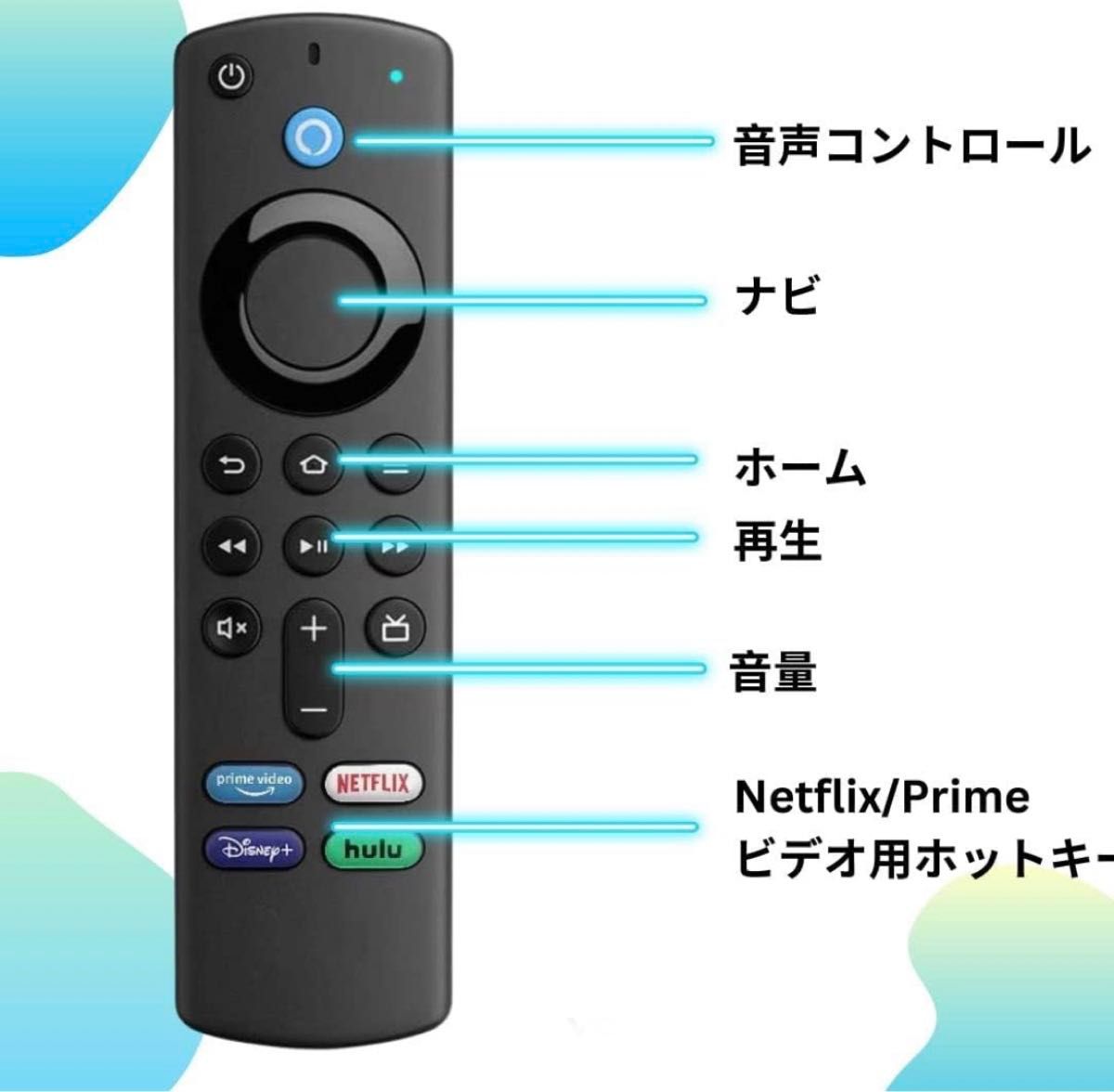 Amazon Fire TV Stick Alexa対応音声認識リモコン（第3）