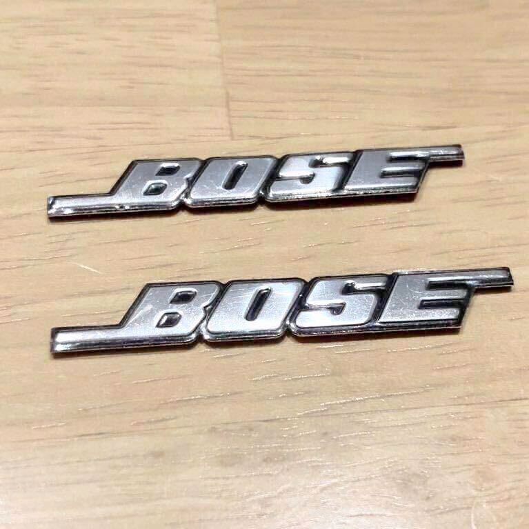 BOSE スピーカーエンブレム ２個セット ボーズ ステッカー ロゴ ニッサン トヨタ ホンダ マツダ ダイハツ ノート BMW BOSEエンブレムの画像2