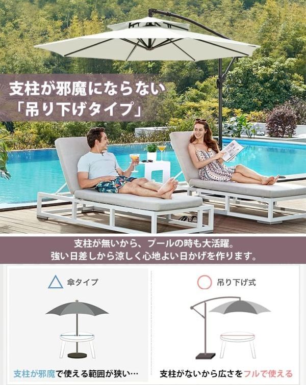 Bibian 比比昂 - ViCoopZim パラソル ガーデンパラソル 大型 Bibian 比比昂 - ViCoopZim パラソル ガーデンパラソル 大型