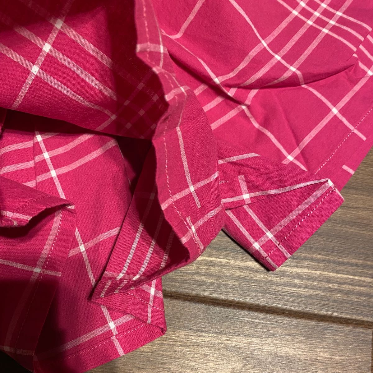 【新品未使用】SLAP SLIP 90 キュロット　パンツスカート　ショートパンツ　ピンク　チェック