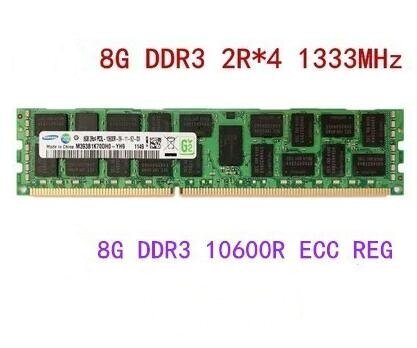 [Новый] 1 Samsung*8G DDR3 2R*4 1333MHZ 10600R ECC Рег Сервер памяти