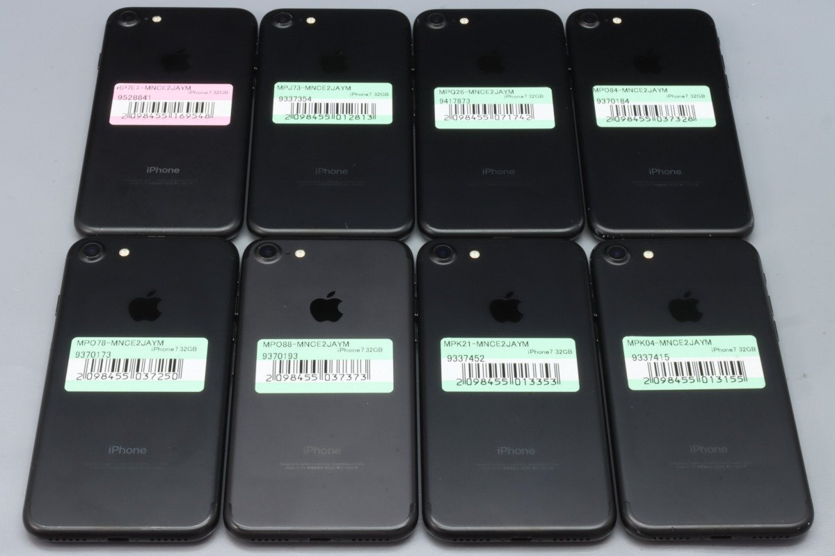 Apple iPhone7 32GB Black 8台セット A1779 MNCE2J/A ■Y!mobile★Joshin(ジャンク)9548【1円開始・送料無料】の画像1