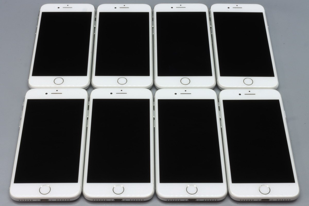 Apple iPhone8 64GB Silver 8台セット A1906 MQ792J/A ■SIMフリー★Joshin(ジャンク)0380【1円開始・送料無料】_画像2