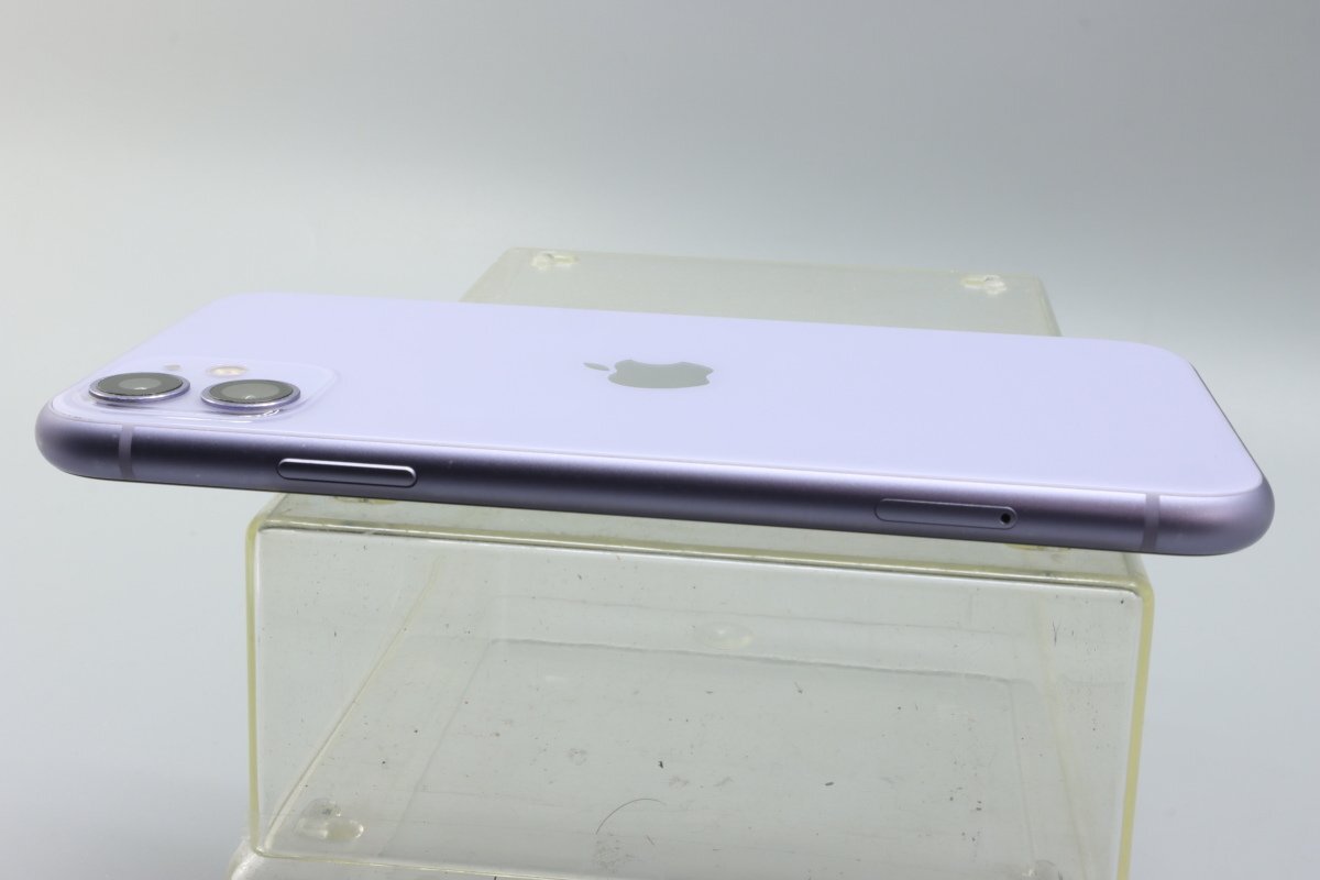 Apple iPhone11 128GB Purple A2221 NWM52J/A バッテリ86% ■SIMフリー★Joshin0226【1円開始・送料無料】の画像7