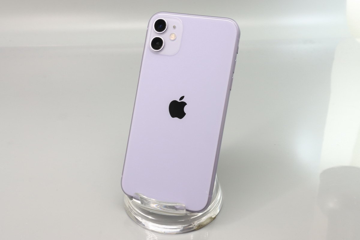 Apple iPhone11 256GB Purple A2221 MWMC2J/A バッテリ73% ■SIMフリー★Joshin0168【1円開始・送料無料】_画像1