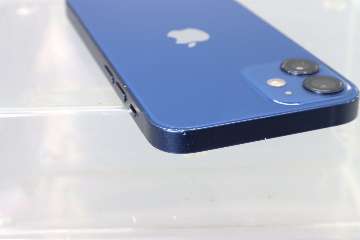 Apple iPhone12 mini 64GB Blue A2398 MGAP3J/A battery 76% #SIM free *Joshin6930[1 jpy beginning * free shipping ]