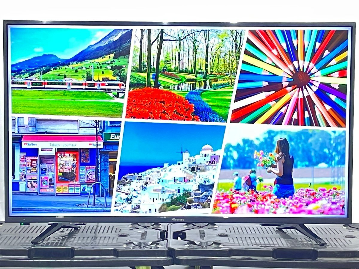 43インチ液晶4Kテレビ ハイセンス 43A6100(2019年製造)HDR/WIFI/ ■ハイセンス Hisense★Joshin7542●1円開始・直接引渡可の画像1