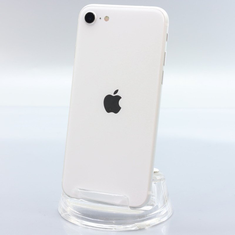 Apple iPhoneSE 128GB (第2世代) White A2296 MHGU3J/A バッテリ80% ■SIMフリー★Joshin0646【1円開始・送料無料】の画像1
