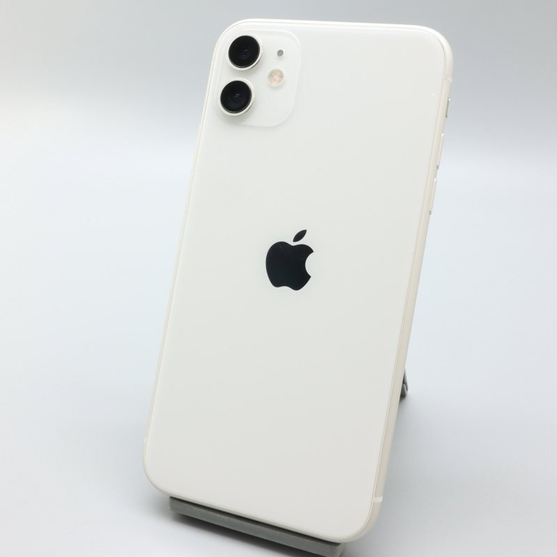 Apple iPhone11 128GB White A2221 MWM22J/A バッテリ78% ■SIMフリー★Joshin4681【1円開始・送料無料】の画像1
