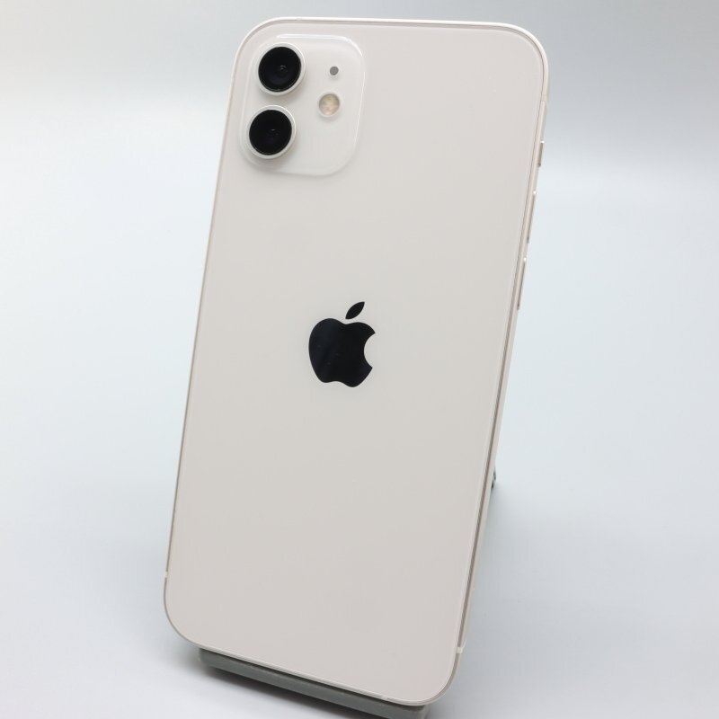Apple iPhone12 64GB White A2402 MGHP3J/A バッテリ82% ■SIMフリー★Joshin4224【1円開始・送料無料】の画像1