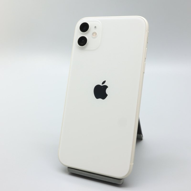 Apple iPhone11 64GB White A2221 MWLU2J/A バッテリ76% ■SIMフリー★Joshin1621【1円開始・送料無料】_画像1