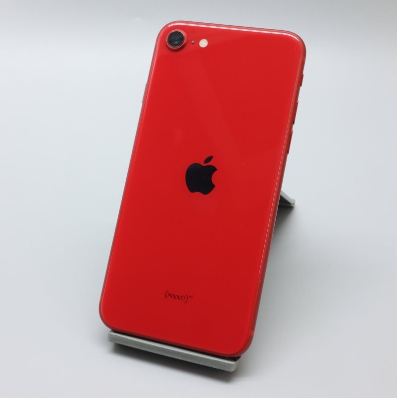 Apple iPhoneSE 128GB (第2世代) (PRODUCT)RED A2296 MXD22J/A バッテリ82% ■ソフトバンク★Joshin0287【1円開始・送料無料】_画像1