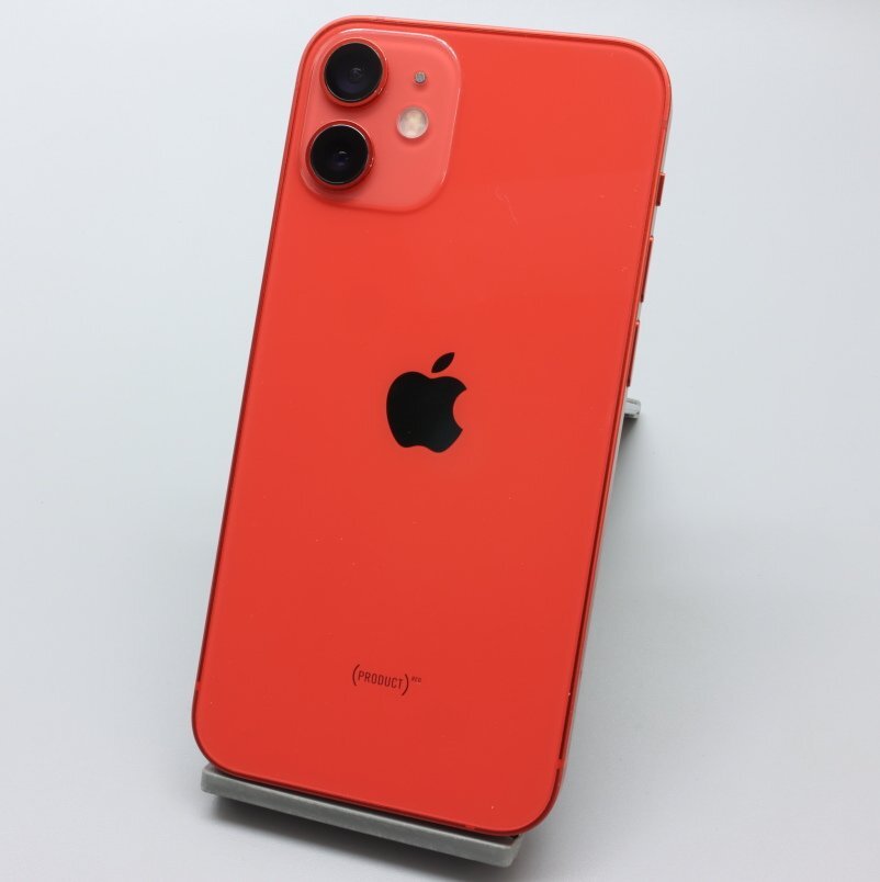 Apple iPhone12 mini 128GB (PRODUCT)RED A2398 MGDN3J/A バッテリ79% ■SIMフリー★Joshin3965【1円開始・送料無料】の画像1