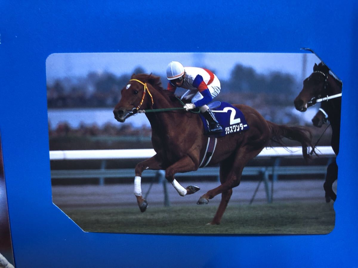  glass wonder * telephone card * horse racing *50 frequency 2 sheets 1000 jpy minute * cardboard attaching * telephone card * telephone card 