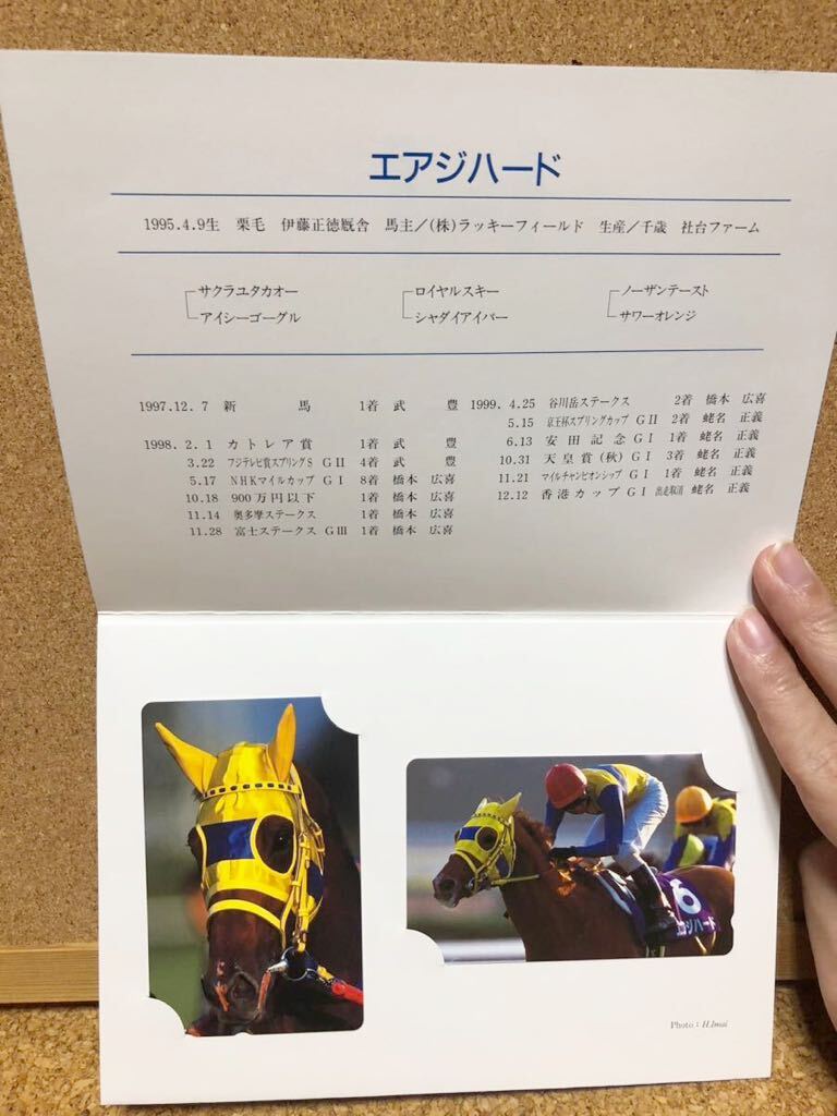  telephone card * horse racing *e scad hard *50 times 2 sheets 1000 jpy minute *.. memory?* cardboard attaching * telephone card * telephone card 