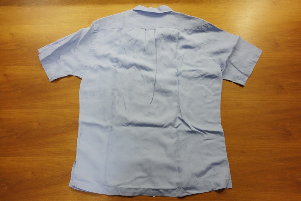  Vintage неиспользуемый товар Ralph Lauren Caldwell Shirt Men\'s Size M голубой шелк linen Ralph Lauren рубашка с коротким рукавом холодный well 