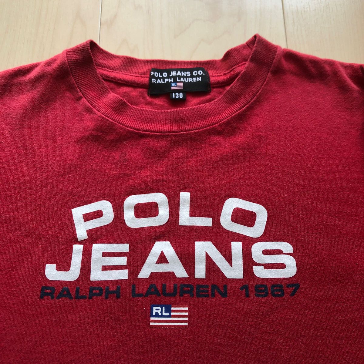 キッズ 130 ラルフローレン POLO JEANS Tシャツ 赤