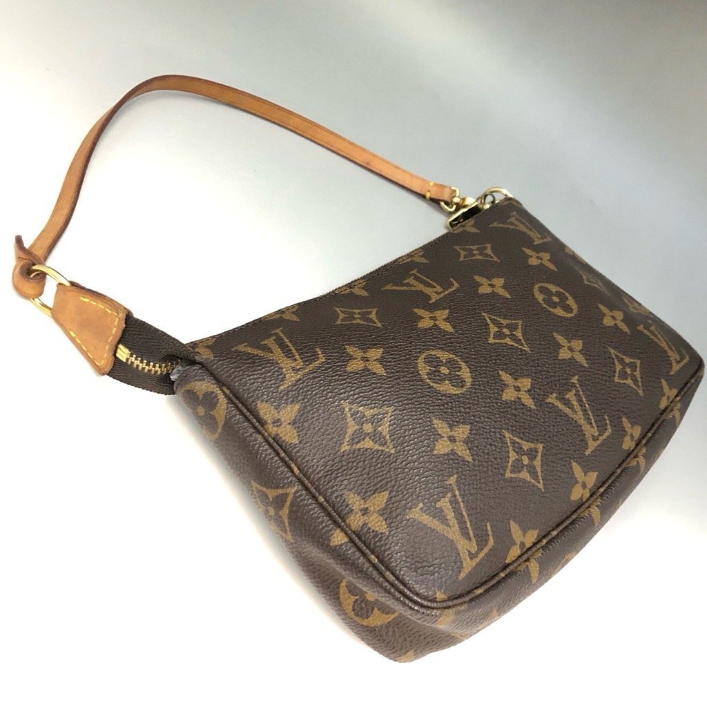 良品 LOUIS VUITTON ルイヴィトン モノグラム ポシェットアクセソワール アクセサリーポーチ M51980 ハンドバッグ ポーチ ミニバッグ正規品_画像4