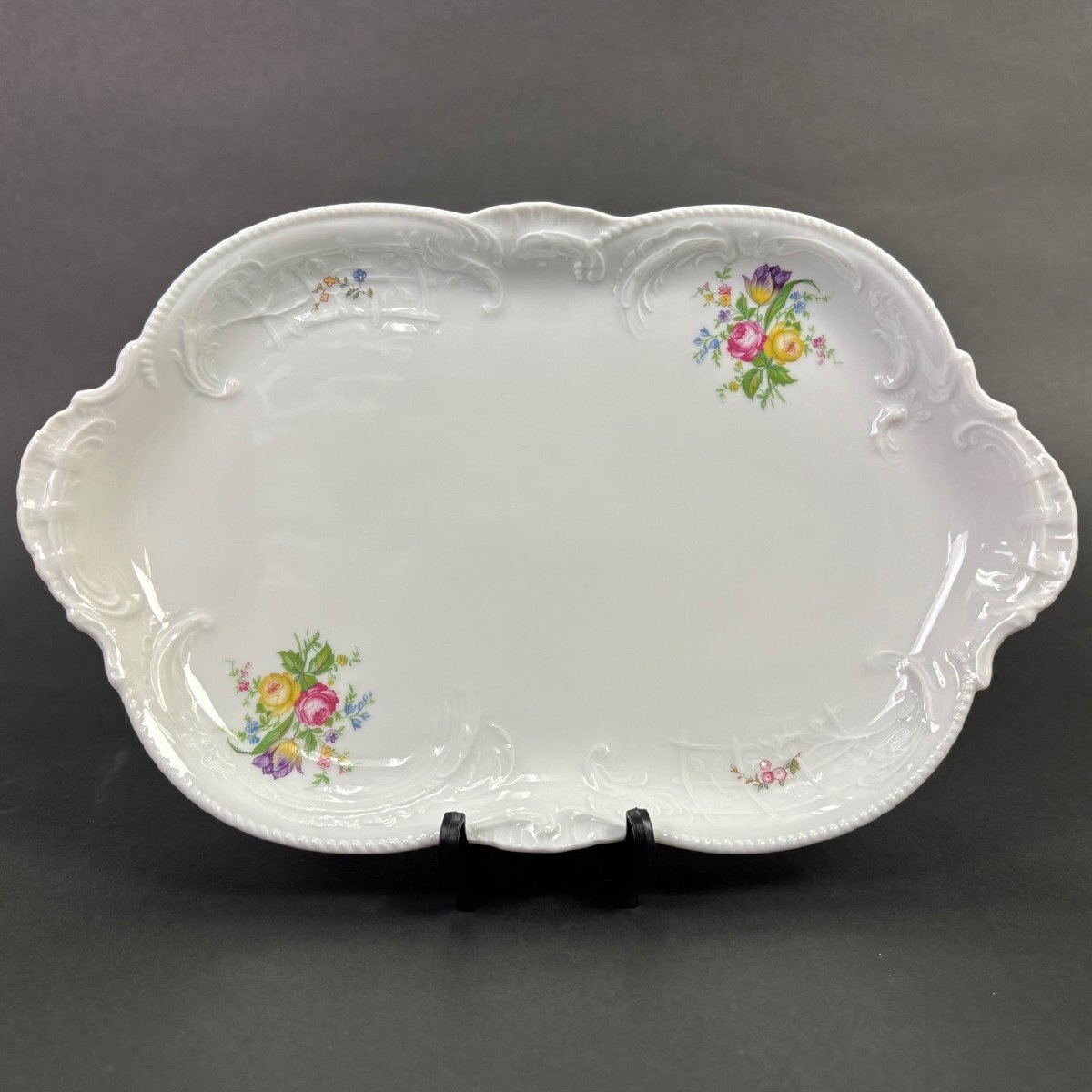 RosenThal ローゼンタール CLASSIC ROSE クラシックローズ ホワイト スープカップ&ソーサー 4客セット 美品含む 1000円スタートの画像2