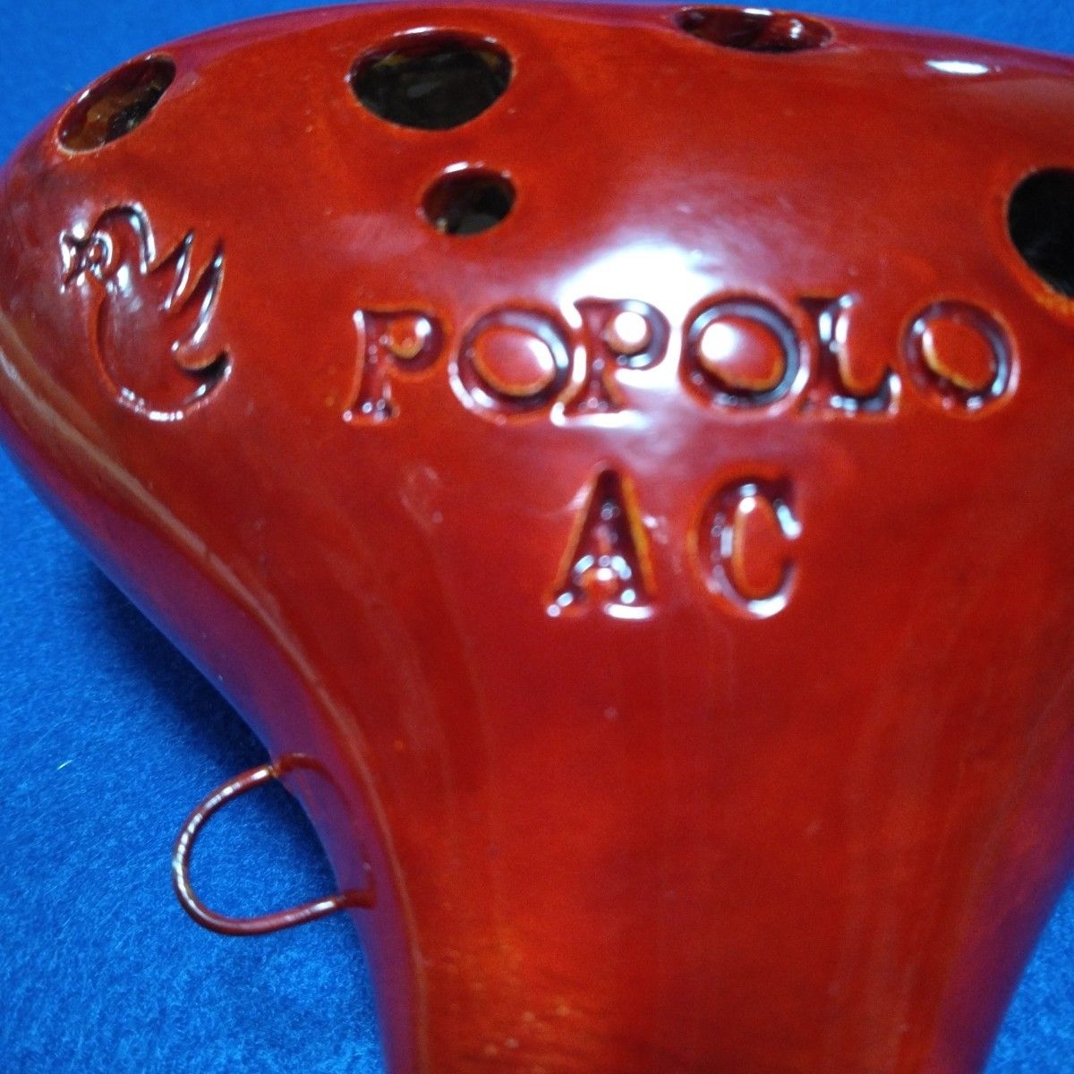 紅のPOPOLO アルトC管 オカリナ AC OCARINA 陶器 楽器