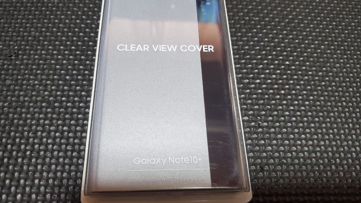 送料無料！新品未使用！！Galaxy Note10+ CLEAR VIEW COVER SILVER♪即決 ギャラクシーノート10プラス クリアビューケースシルバー_画像4