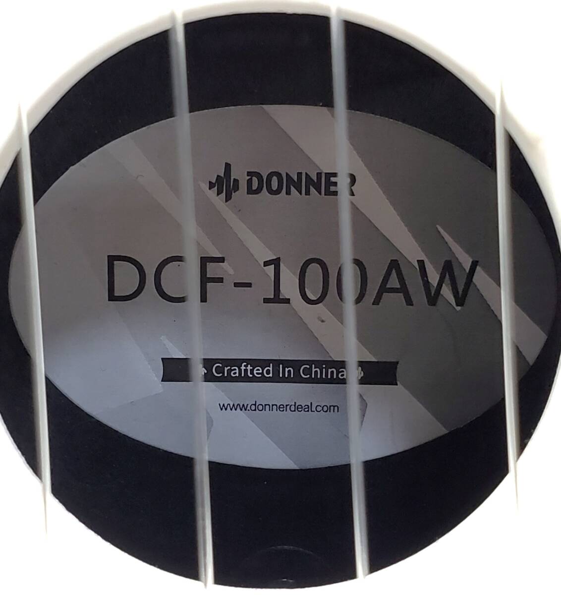 § A27620 DONNER ウクレレ DCF-100AW 収納ケース付き 白 ストラップ 楽器 マットの画像3