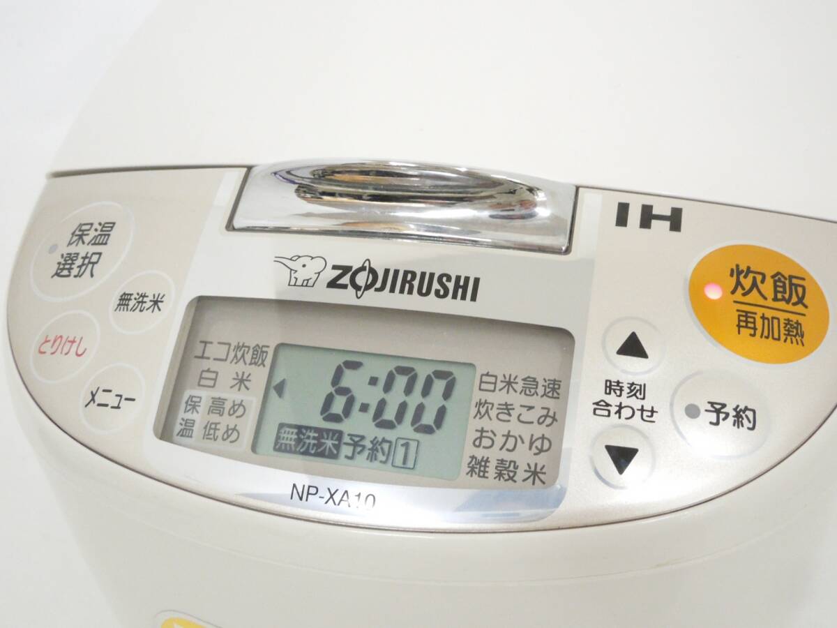 ‡ 0063 Zojirushi ZOJIRUSHI.....IH 5.5... rice cooker ..ja-NP-XA10-CL light beige 16 year made electrification verification settled used 