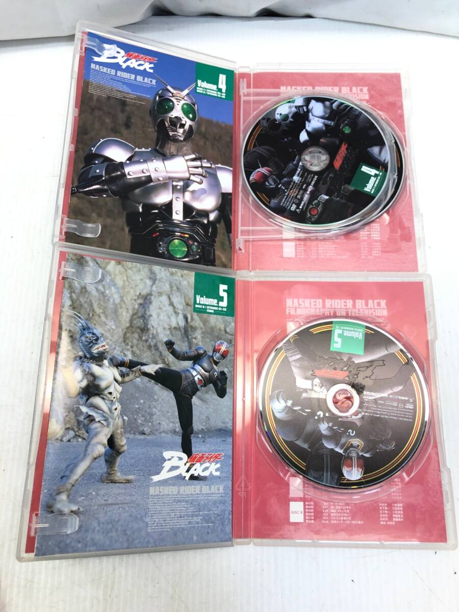 § A48027 仮面ライダー BLACK DVD 1～5巻 BOX セット 東映 読み込み確認済み 中古の画像4