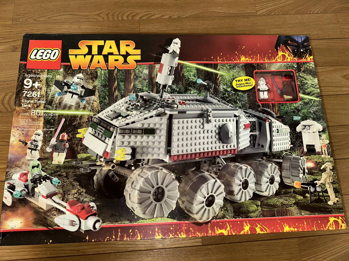 LEGO 7261 STAR WARS Clone Turbo Tank 801pcs records out of production goods unopened free shipping 