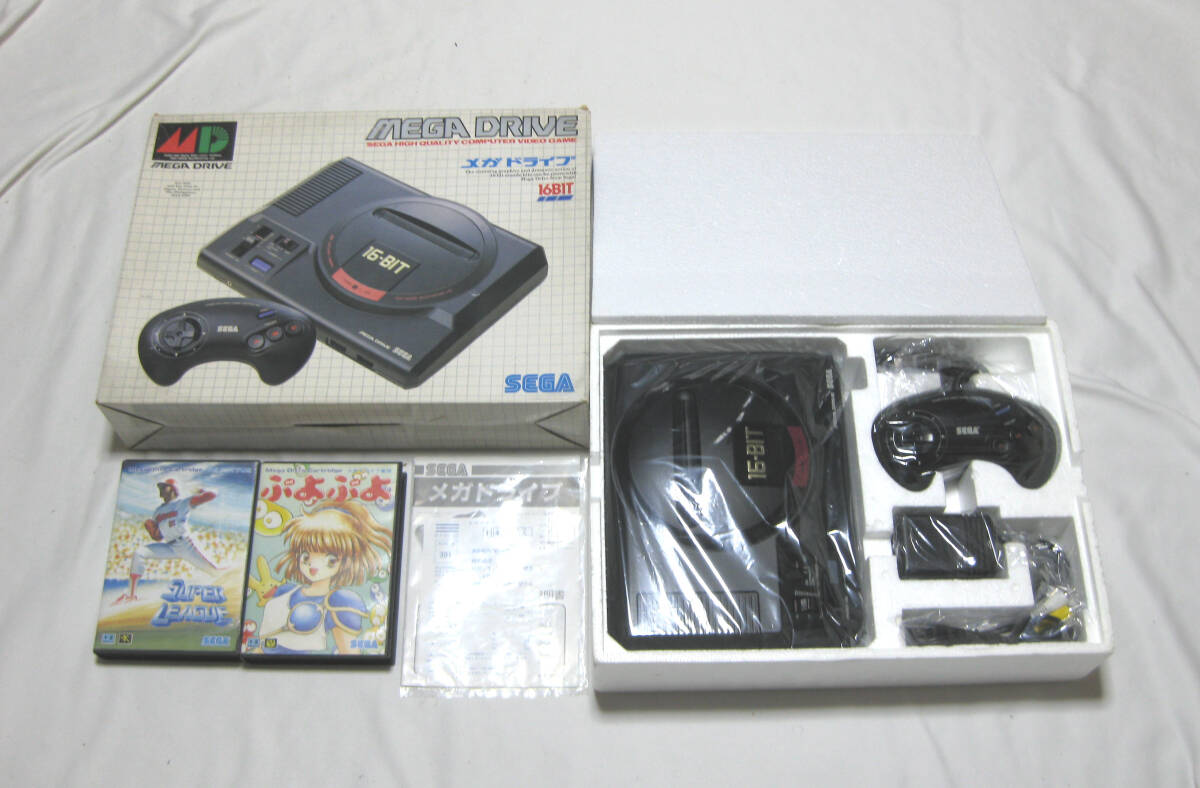 作動保証/除菌済 SEGA 中古/ メガドライブ 箱説付 本体 作動一式 作動保証/除菌済 SEGA 中古/ メガドライブ 箱説付 本体 作動一式