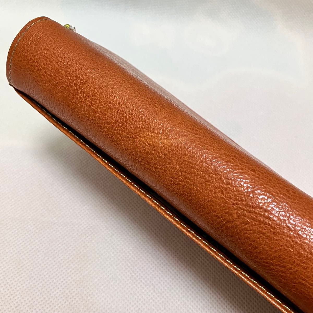 【訳あり】W862 未使用 ペラム Peram 長財布 財布 フラップ式 かぶせ蓋 日本製 レディース ブラウン系