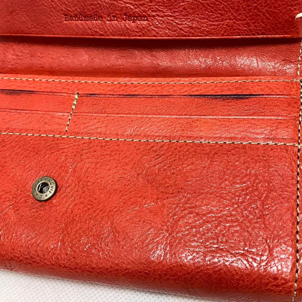 【訳あり】W882 未使用 ペラム Peram 長財布 財布 フラップ式 かぶせ蓋 日本製 レディース ブラウン系
