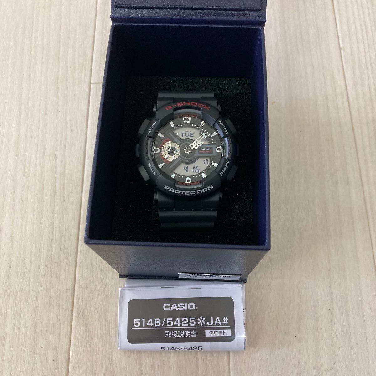 1円〜新品未使用品 CASIO カシオ G-SHOCK Gショック 5146 GA-110-1AJF 腕時計 ブラックの画像8