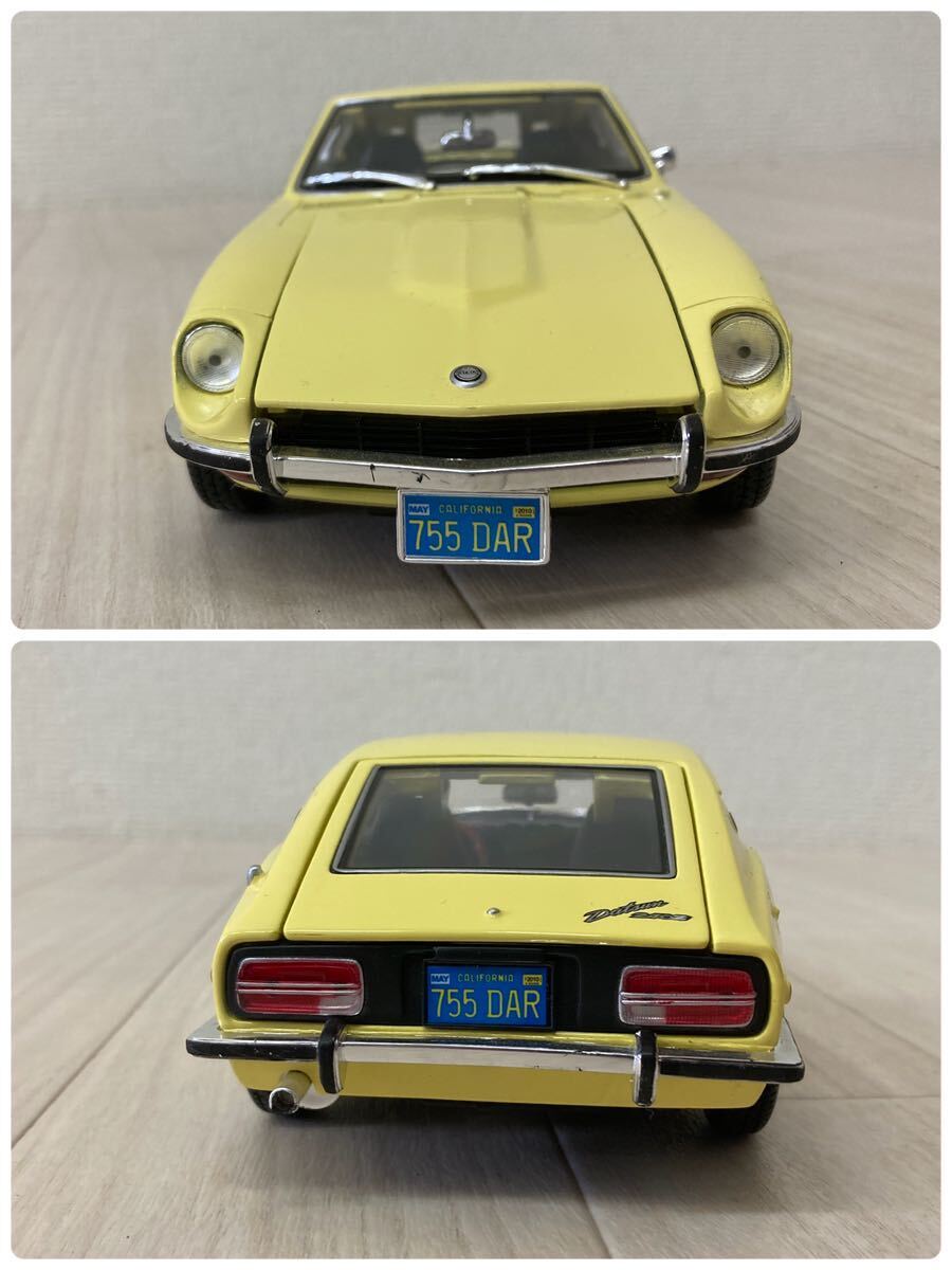 1/18 Maisto マイスト 1971 Datsun 240Z ダットサン ミニカー 黄色 イエロー 全長約22cmの画像3