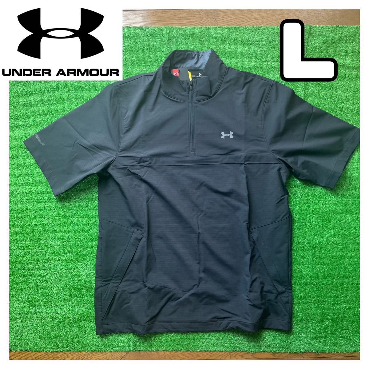 アンダーアーマー UNDER ARMOUR メンズ ゴルフ 半袖ウインドブレーカー ハーフジップ L