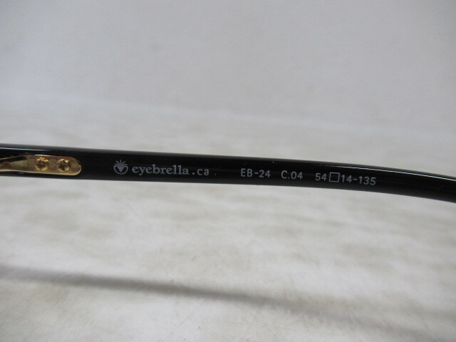 ◆S302.eyebrella.ca アイブレラ EB-24 C.04 眼鏡 メガネ 度なし/中古_画像5