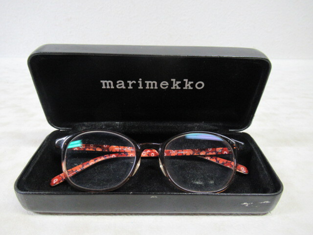 ◆S334.marimekko マリメッコ 32-0051-01 Greta 眼鏡 メガネ 度入り/中古_画像9