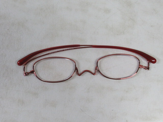 ◆S372.PAPER GLASS ペーパーグラス PG-290 日本製 眼鏡 メガネ 度入り 老眼鏡/中古_画像8