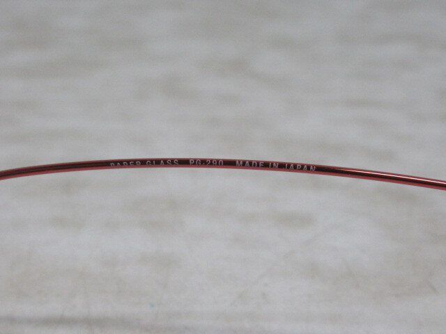 ◆S372.PAPER GLASS ペーパーグラス PG-290 日本製 眼鏡 メガネ 度入り 老眼鏡/中古_画像5