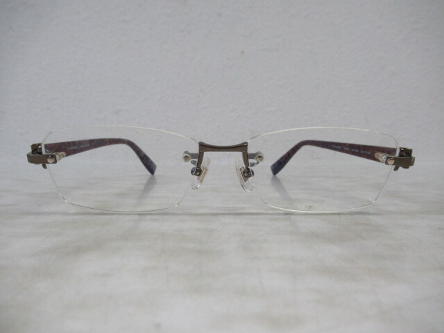 ◆S184.TRUSSARDI トラサルディ VTR171J COL.0R80 F-TITANIUM 眼鏡 メガネ 度入り/中古の画像1