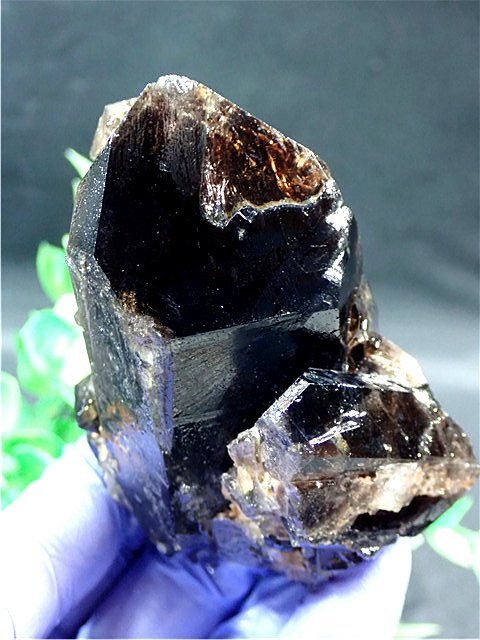 AAA級【魔除け】◆天然モリオン(黒水晶）原石178C3-17C06b_画像1