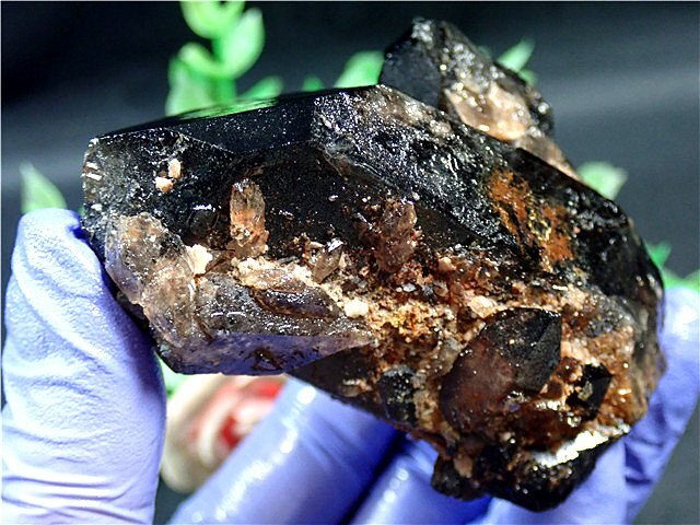 AAA級【魔除け】◆天然モリオン(黒水晶）原石178C3-17C06b_画像4