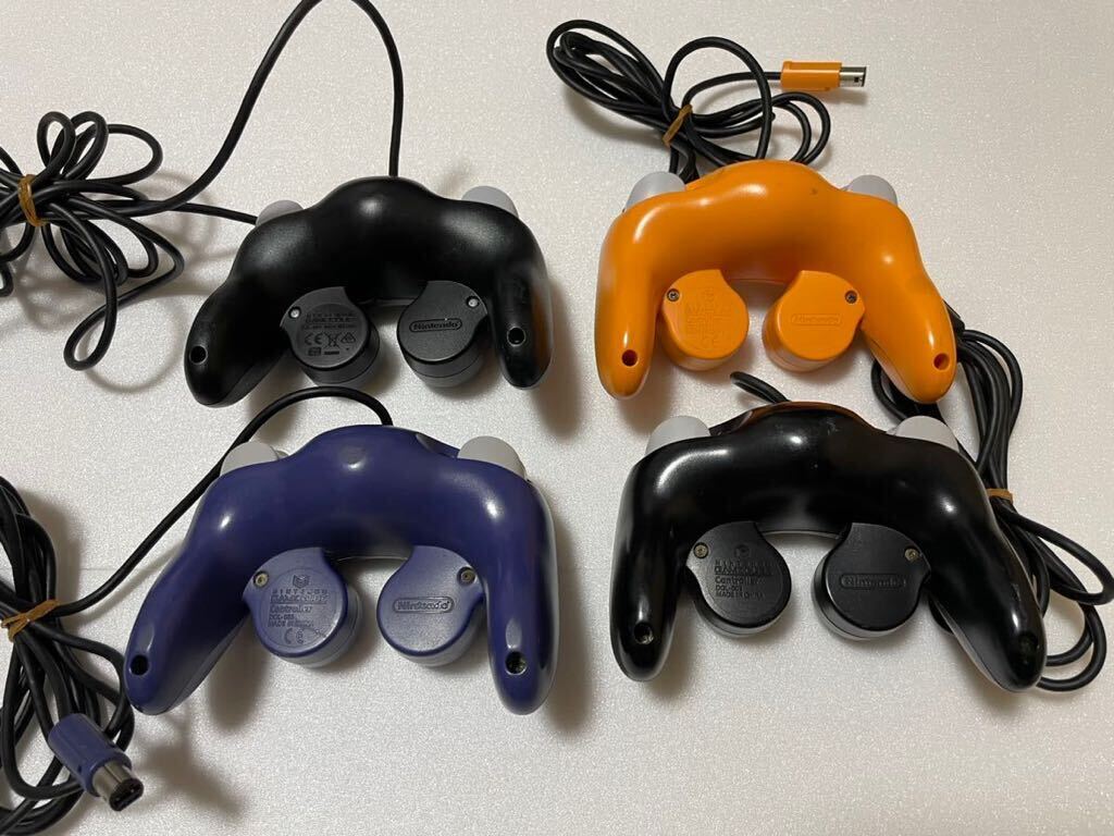 動作品 任天堂 ゲームキューブ コントローラー 4個セット まとめ nintendo gamecube DOL-003 動作確認済み_画像4