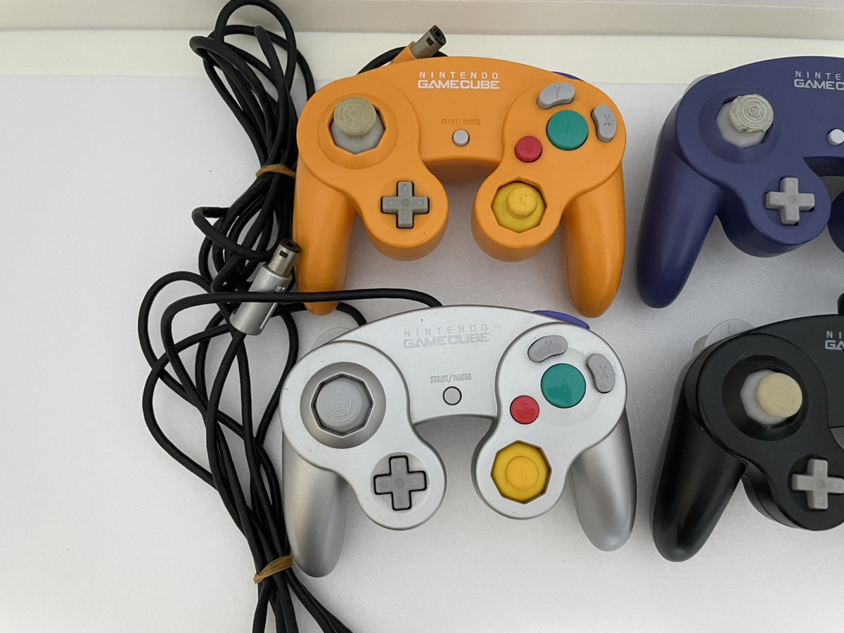 動作品 任天堂 ゲームキューブ コントローラー 4個セット まとめ nintendo gamecube DOL-003 動作確認済みの画像2