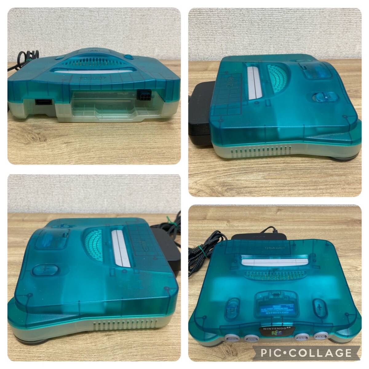 [4-1]NINTENDO64 NUS-001 NUS-005 任天堂 クリアブルー コントローラー ソフトの画像4